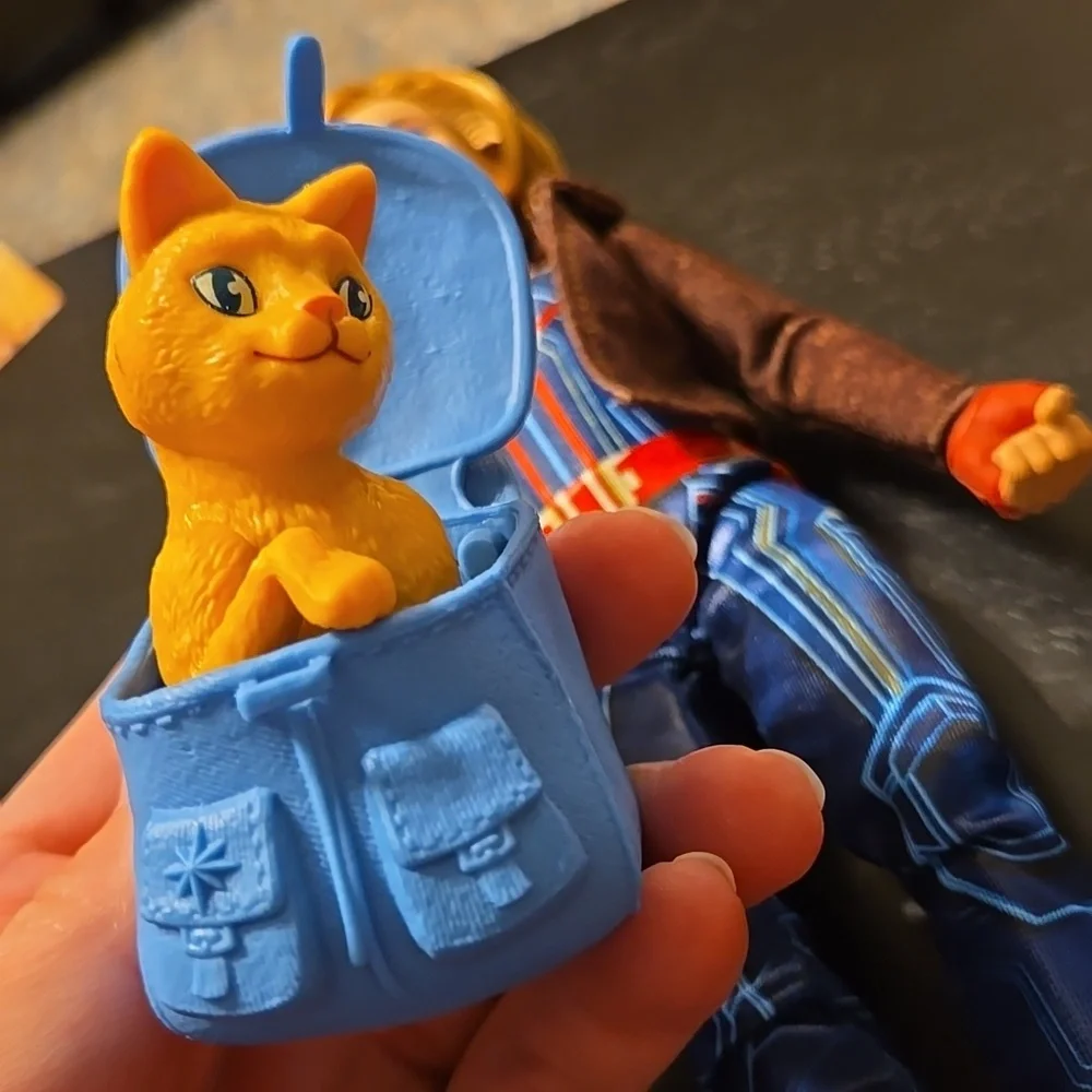 ToyShnip Captain Marvel  Doll and Marvel's Goose Cat